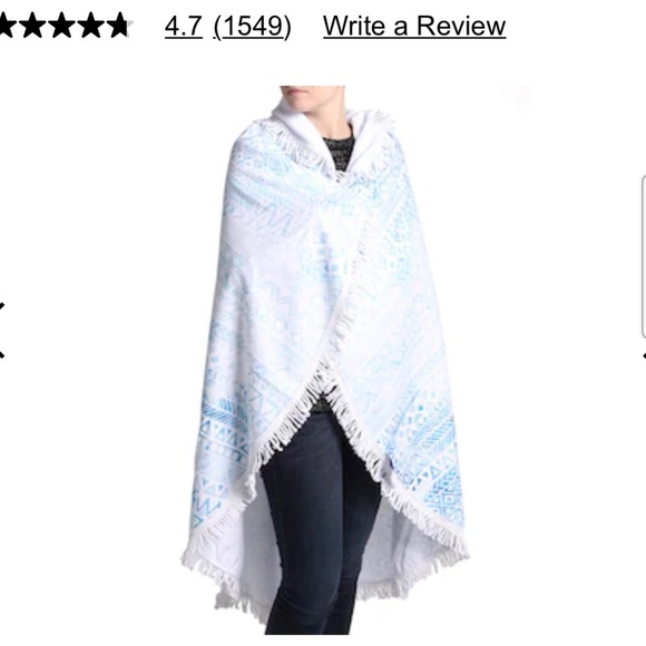 DSW ROUND GEOMETRIC BEACH TOWEL/WRAP - Picture 2 of 5